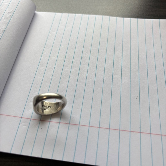 925 Silver custom made in Japan ring with real turcoise stones - Picture 4 of 4